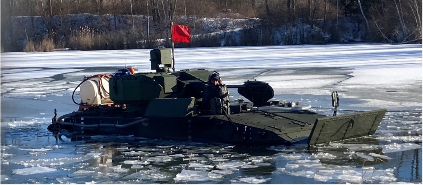 The ARV-30mm goes through contractor snow-and-cold-weather testing in December 2025 in Ontario, Canada.